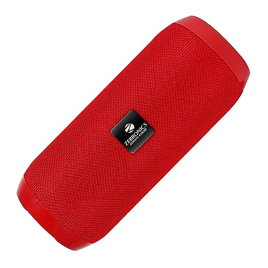 ZEBRONICS Zeb-Action Portable BT Speaker with TWS Function, USB,mSD, AUX, FM, Mic & Fabric Finish(Red) ZEBRONICS Zeb-Action Portable BT Speaker with TWS Function, USB,mSD, AUX, FM, Mic & Fabric Finish(Red)